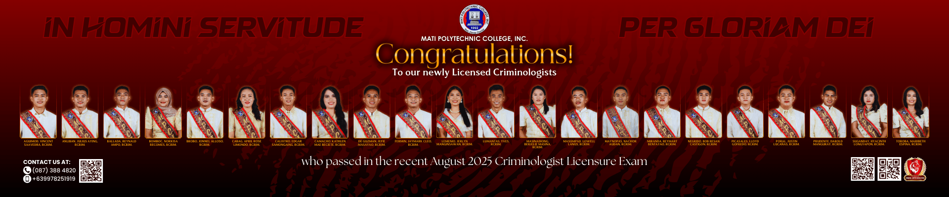 Bachelor of Science in Criminology Banner